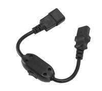 Cable de extensión IEC320C14 macho a C13 hembra con interruptor de encendido/apagado, resistente al fuego, al agua y al calor, diseño reforzado.