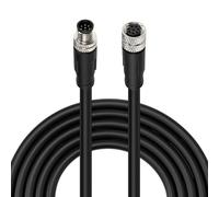 Cable de extensión M8 de 8 pines macho a hembra para Lucid Basler Cognex Keyence Sick, blindado IP67, 8 m para cámara industrial de visión artificial
