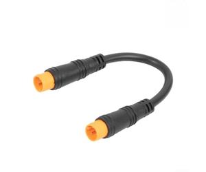 Cable de extensión macho a hembra de 3 pines para control del acelerador de bicicleta eléctrica, 129 mm de longitud, material ABS, compatible con conectores de palanca de cambios de bicicleta