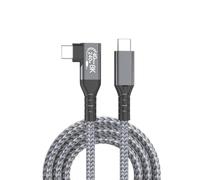 Cable de extensión macho USB C doblado a 90°, sincronización de datos de alta velocidad y carga rápida de 240 vatios, transmisión de video de 8 K, 40 Gbps