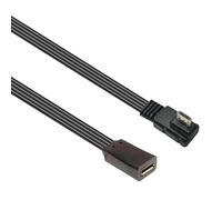 Cable de extensión micro USB delgado de 1,5 mm, derecho, V8LE a V8F 0,5 m | Diseño plano y flexible para accesorios móviles con conectores en ángulo de 90 grados, varios tamaños
