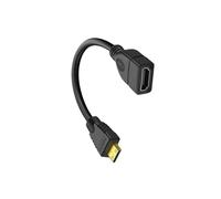 Cable de extensión mini HDMI a HDMI hembra, adaptador de codo de 90 grados for TV Box/Stick, cámara, PS4, PS5, Xbox, convertidor 4K a 2K, cable corto, línea de conversión de pantalla.(Right bend)
