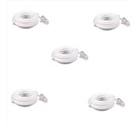 Cable de extensión modular para teléfono e internet RJ11 6P4C a RJ45 8P4C de 3 metros (5 unidades)