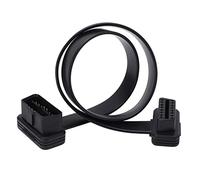 Cable de Extensión OBDII 16 Pin Macho a Hembra, Compatible con Herramientas de Diagnóstico, Material ABS Duradero y Flexible - Fácil Conexión, Resistente al Agua y Polvo, Ideal (0.Copa del Mundo)