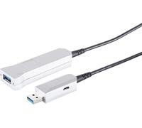 Cable de extensión óptico USB-A USB 3.0 - AOC híbrido - SuperSpeed ??5 Gbit/s - Negro - 15 metros