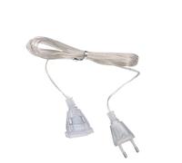 Cable De Extensión Para Árbol De Navidad Genérico - Cable Transparente De 2 Pines De 10 Pies Con Diseño Discreto, Extensión Ligera Y Reflectada | Iluminación Hogar Para Muebles De Interior D