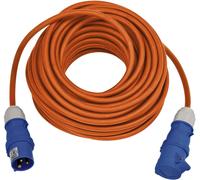 Brennenstuhl cable alargador CEE de 25m para camping y caravana (alargador CEE, cable de 25 m en naranja, enchufe y acoplamiento CEE con tapa de cierre, IP44, uso en exteriores, fabricado en alemania)