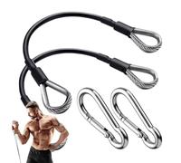 Cable de extensión para fitness,Extensión de cable para gimnasio en casa | 2 cables para gimnasio en casa | El cable del entrenamiento de la polea de la aptitud, acero inoxidable roba los accesorios d