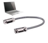 Cable de extensión para monitor de computadora: cables GPIB con cables IEEE -488 de 1/1.5/2 m - cable de IEE largo duradero -488 con capucha de metal y estuche para herramientas de comunicación GPIB p