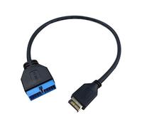 Cable de extensión para placa base, compatible con cabezales USB 3.1 Mini de 20 pines para panel frontal y cabezales USB 3.0 estándar de 19/20