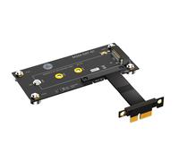 Cable de extensión para SSD M.2 NGFF NVME M-Key a PCI-E 1X con soporte magnético