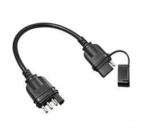 Cable de extensión plano del remolque del Pin de 12 pulgadas 4 construido con el alambre de cobre 18 AWG y la vaina de la PU para la confiabilidad del remolque