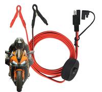 Cable De Extensión SAE - Cable SAE para Cargador De Batería, Conector Rápido con Botón Ďe Bloqueo | Adaptador ŚAE Universal para Mantenimiento Đe Vehículos | Ṕara ATV, Moto, Tractor, Coche,