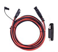 Cable de extensión SAE de 12 AWG con adaptador de polaridad inversa | Cable de panel solar de cobre estañado para cargador de batería RV | Motor de arrastre | Automoción | IP68 impermeable (2 metros)