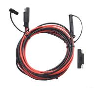 Cable de extensión SAE de 12 AWG con adaptador de polaridad SAE inversa para batería segura para conexiones de cargador en paneles solares, automóviles, caravanas, motores de arrastre (3 metros)