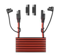 Cable de extensión SAE de 26 pies, cable de carga de fuente de alimentación de 16 AWG, arnés de cable largo SAE con convertidor de adaptador de polaridad inversa