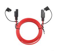 Cable de extensión SAE de doble cabeza de 14 AWG con cubierta antipolvo impermeable para conexiones de alimentación de larga duración en vehículos y uso al aire libre