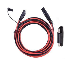 Cable de extensión Sae polaridad, para panel solar y cargador de 12 AWG 2 sobre 3/5 m SAE, para conector impermeable Sae que tiene batería adaptador inversa Ti (2 metros)