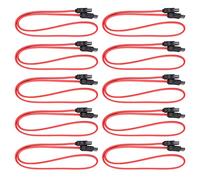 Cable de extensión SATA de 10 piezas, cable de extensión interno SATA macho a SATA hembra de 50 cm y 7 pines, cable de extensión de datos SSD para transmisión de datos de disco duro externo(50cm)