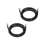 Cable de extensión SMA de 3 m SMA macho a SMA hembra RF adaptador adaptador de conector WiFi antena de extensión - 2 unidades