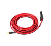 Cable de extensión solar, conector portátil XT60, cable de transferencia de energía compacto portátil de 118 pulgadas, 1 paquete negro, para configuraciones de sistemas de inversor y vehículos