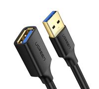 Cable USB Ugreen US129 3.0 1.5m Extensión Negro PVC Alta Velocidad