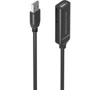 AISENS Cable USB 2 0 Prolongador con Amplificador Tipo A M A H Negro 10m