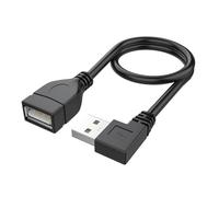 Cable de extensión USB 2.0 con ángulo derecho/izquierdo/superior/inferior extensión de carga y sincronización de datos para mejorar el acceso a los puertos