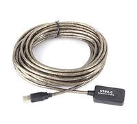 Cable de Extensión USB 2.0 Macho a Hembra de 10 M | Calidad de señal activa, hasta 10 metros, disposición flexible, compatible con USB 1.1