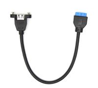 Cable de extensión USB 3.0 de 20 pines con conector hembra, velocidad de 5 Gbps y compatibilidad Plug and Play para placas base Asus Strix Z270 con