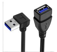 Cable de extensión USB 3.0 en ángulo de 90 grados, cable USB 3, adaptador USB, cable extensor para conexión flexible y estable, transferencia de datos de velocidad de 20 cm
