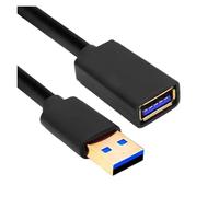 Cable de extensión USB 3.0 for Smart TV, PS4, Xbox, cable extensor de sincronización de datos de alta velocidad, cable de transferencia rápida USB 3.0 2.0 de 1/1,5/2/3 m.(1.5m,USB 3.0)