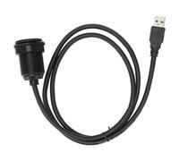 Cable de extensión USB 3.0 impermeable para montaje en salpicadero con indicador LED, soporte de panel resistente a impactos para coche, barco,
