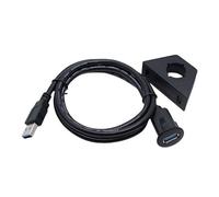 Cable de extensión USB 3.0 macho a hembra impermeable para música de coche, 5 Gbps, transferencia de datos de alta velocidad, durabilidad, materiales de PVC, cable USB macho a hembra impermeable