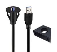 Cable de extensión USB 3.0 macho a hembra impermeable para música de coche, 5 Gbps, transferencia de datos de alta velocidad, durabilidad, materiales de PVC, cable USB macho a hembra impermeable