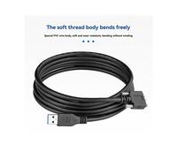 Cable de Extensión USB 3.0 Tipo A Macho A Micro-B Macho para Cámara, Cable USB 3.0 AM/Micro-B con Tornillos de Bloqueo, 1,5 M