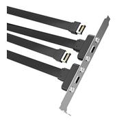 Cable de extensión USB 3.1 tipo C para panel frontal a cable de carga adaptador interno C de 10 Gbps