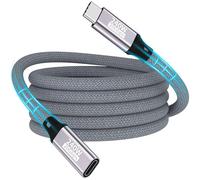 Cable de extensión USB C,1M 20 Gbps/240 W/5K@60Hz extensor USB C 3.2,4K@144Hz,cable de extensión de video tipo C macho@hembra compatible con iPhone 16/Plus/Pro/Pro Max/iPhone 15/MacBook Pro/iPadPro