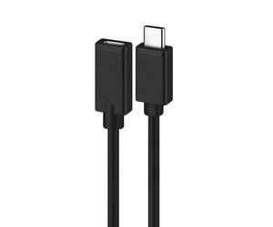Cable de extensión USB-C Ewent EC1037 1.8m 480Mbps 60W Resistente Negro