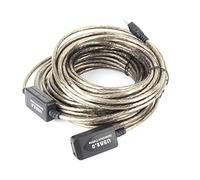 Cable de Extensión USB, Cable USB Macho a Hembra Cable de Extensión USB 2.0 Cable de Extensión USB 15M para Disco Duro, WiFi, Teclado, Mouse, Impresora