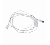 Cable de extensión USB con conector macho a hembra para ventiladores de techo, luces y cables de carga USB.