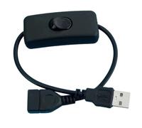 Cable de extensión USB con conmutación USB macho a hembra, cable de alimentación para tiras LED, cámaras, control de alimentación para lámpara LED de escritorio