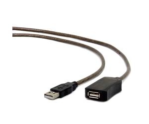 Cable de extensión USB - GEMBIRD - UAE-01-5M - 5m - USB 2.0 - Negro