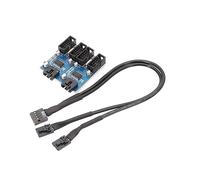 Cable de ExtensióN USB2.0 de 9 Pines para Placa Base de 9 Pines una 9 Pines Duales con Soporte de Chip Cable de ExtensióN Compartido de Interfaz