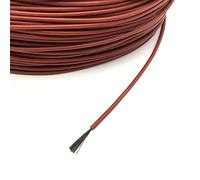 cable de fibra de carbono aislado Cable de infrarrojos for suelo calentado de 20/50/100 metros, 12 K, 33 ohmios/m, bobina de 3 mm(20m)