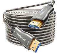Cable de fibra óptica 8K 70M HDML 2.1 8K @ 60HZ4K @ 120Hz Ultra HD HDMI AOC cable de alta velocidad 48 Gbps compatible con Dolby Horizon/HDCP2.2 y 2.3/eARC revestimiento de metal de transmisión de