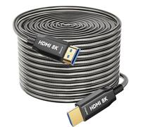 Cable de fibra óptica 8K HDMI 150M blindaje de acero óptico HDMI AOC 2.1 cable 48Gbps Ultra High Speed 8K @60Hz 4K @120Hz Dynamic HDR eARC Dolby HDCP 2.2&2.3 para HDTV/proyector/cine en casa/TV Box