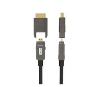 Cable De Fibra Óptica 8K HDMI 2,1 Desmontable Tipo A + D Activa @ 60Hz 4K 120Hz 48Gbps For RX 7900/7800 RTX 4090/4070(10m)