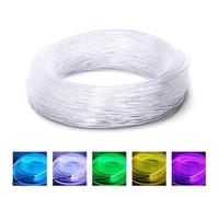 Cable de fibra óptica brillante lateral MMA - 2 mm 3 m o luces de coche proyectos de decoración del hogar transparente guía de luz flexible