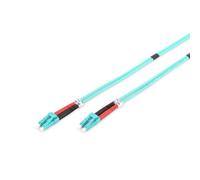 Digitus – Cable de conexión de fibra óptica OM3 3 m LC-LC LSZH Duplex 50/125µ 10 GBit/s Turquesa